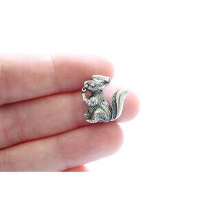 Sterling Silver Squirrel Charm, Squirrel Charm